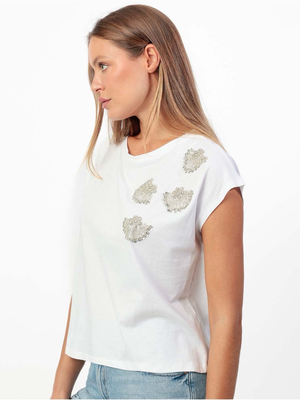 Calligraphie • Rhinestone Embellished Muscle Tee - Picture 2 of 12